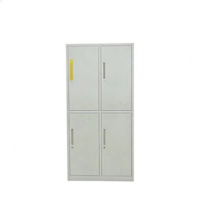 Viertürige Schließfächer aus Stahl